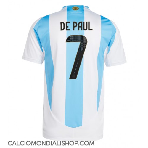 Maglie da calcio Argentina Rodrigo De Paul #7 Prima Maglia Copa America 2024 Manica Corta